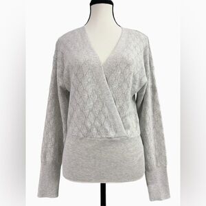 PINK ROSE Light Gray Sweater - NWOT!